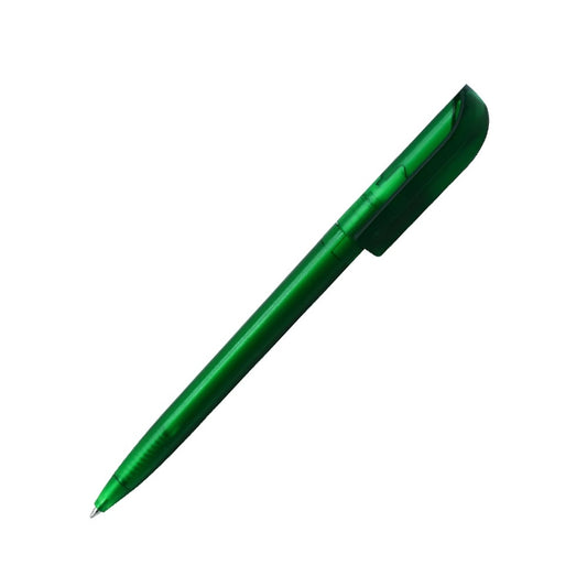 Golyóstoll 0,8mm, nyomógombos műanyag zöld test, S88, Bluering® írásszín zöld kép