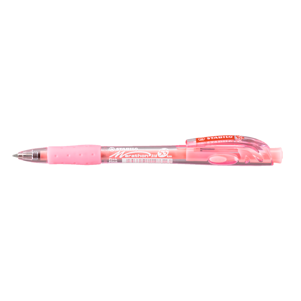 Golyóstoll 0,38mm, Stabilo Marathon 318/56, írásszín pink kép