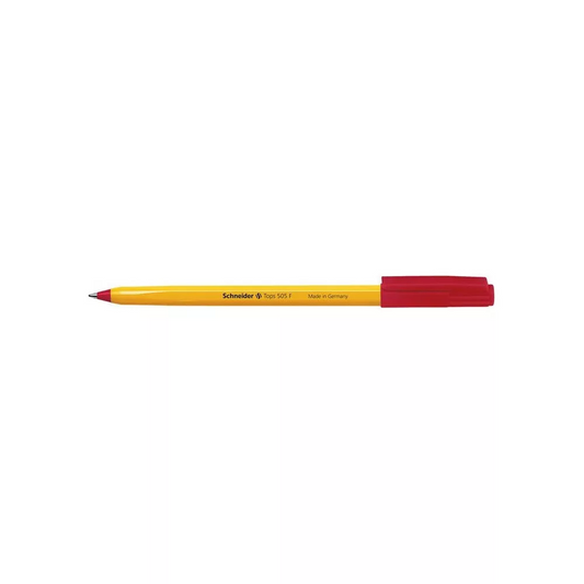 Golyóstoll 0,3mm, kupakos Schneider TOPS 505 F, írásszín piros kép