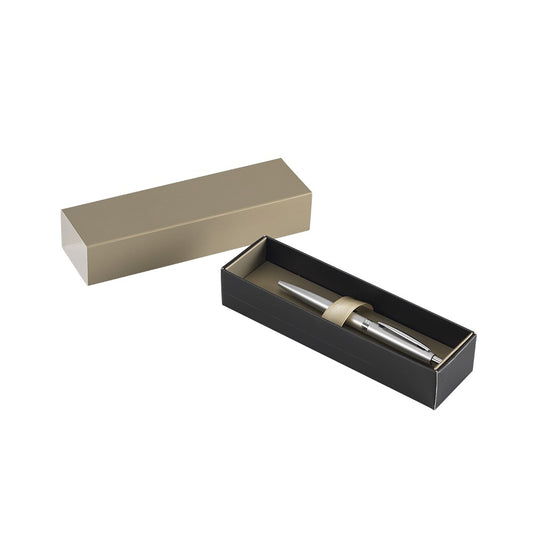 Golyóstoll 0,8mm, fém, rozsdamentes acél test, díszdobozban Bluering® Metal, írásszín kék kép