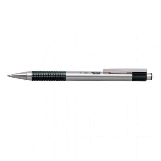 Golyóstoll 0,7mm, fekete test, Zebra F-301, írásszín kék kép