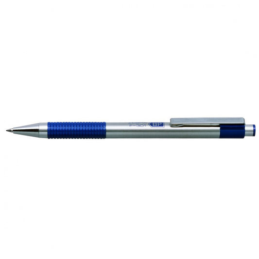 Golyóstoll 0,7mm, kék test, Zebra F-301, írásszín kék kép