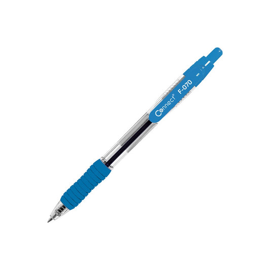 Golyóstoll Fornax F-70 grip, világos kék design, írásszín kék kép