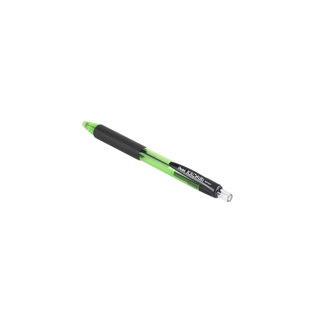 Golyóstoll 0,35mm, háromszög fogózóna Pentel Kachiri BK457D-D, írásszín zöld kép