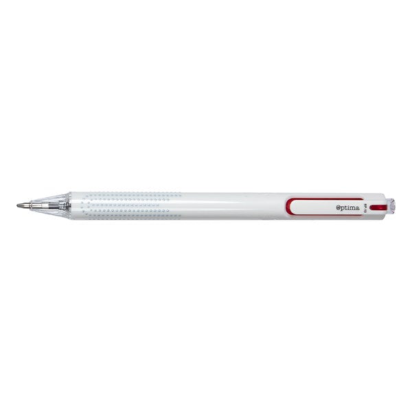 Golyóstoll OPTIMA nyomógombos Stella 1,0 mm piros