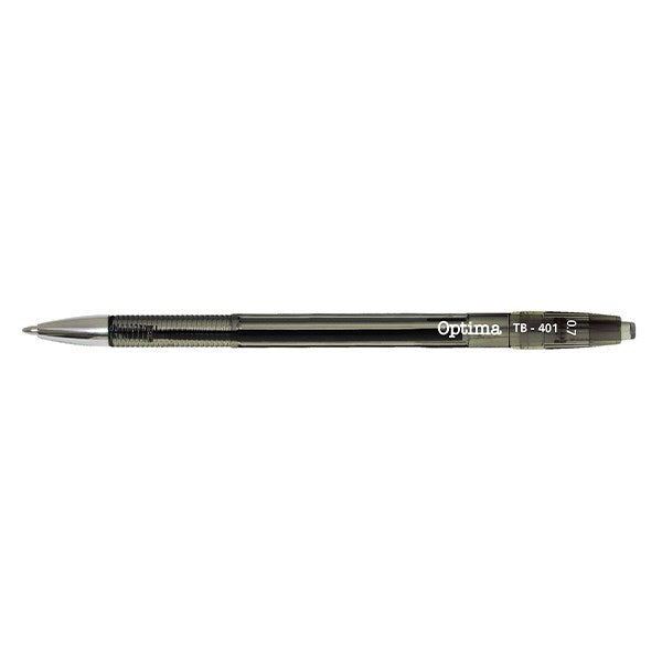 Golyóstoll OPTIMA nyomógombos TB 401 0,7 mm fekete