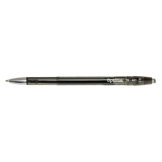 Golyóstoll OPTIMA nyomógombos TB 401 0,7 mm fekete
