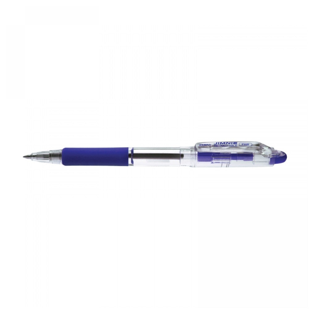 Golyóstoll 0,7mm, nyomógombos Zebra Jimnie, írásszín kék kép