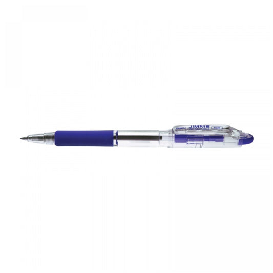 Golyóstoll 0,7mm, nyomógombos Zebra Jimnie, írásszín kék kép