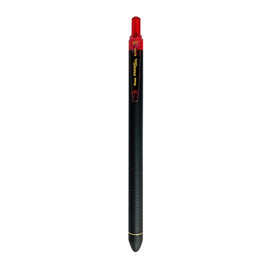 Golyóstoll nyomógombos 0,35mm, dokument toll BLP437 EnerGel Pentel, írásszín piros kép