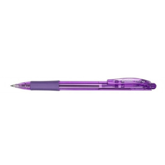 Golyóstoll nyomógombos 0,35mm, BK417-V Pentel Wow, írásszín lila kép