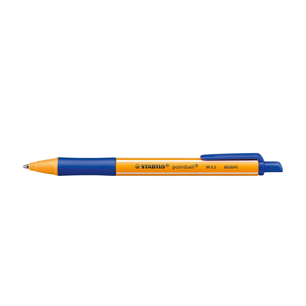 Golyóstoll nyomógombos 0,5mm, Stabilo pointball 6030/41, írásszín kék kép