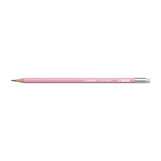 Grafitceruza STABILO Swano Pastel HB hatszögletű radíros pink