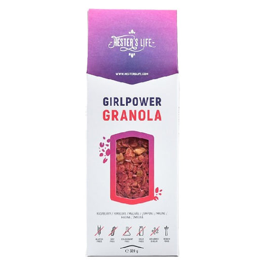 Granola HESTER’S Girlpower málnás 320 g
