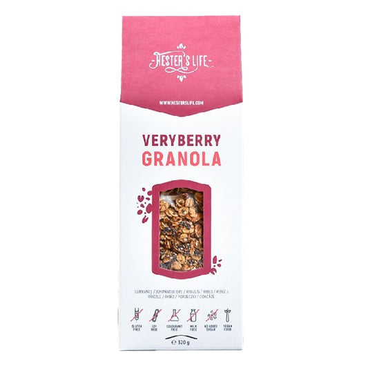 Granola HESTER’S Veryberry ribizlis 320 g