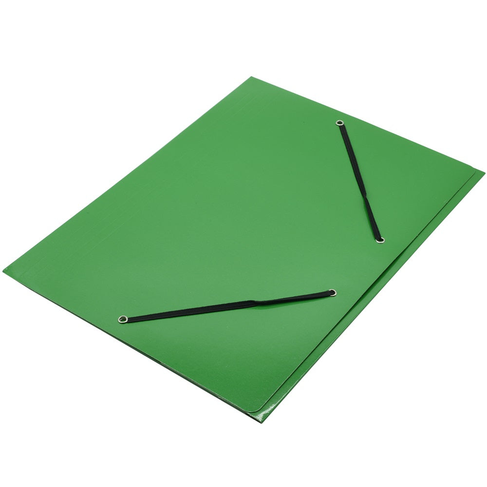 Gumis mappa A4, 400g. karton Fornax Glossy zöld kép