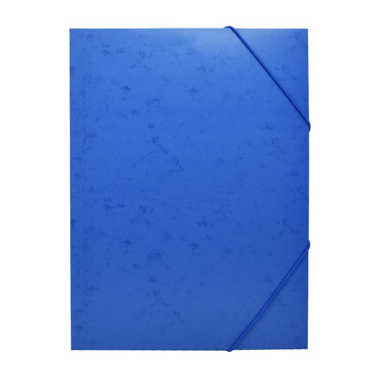 Gumis mappa A4, festett prespán mintás karton Bluering® kék kép