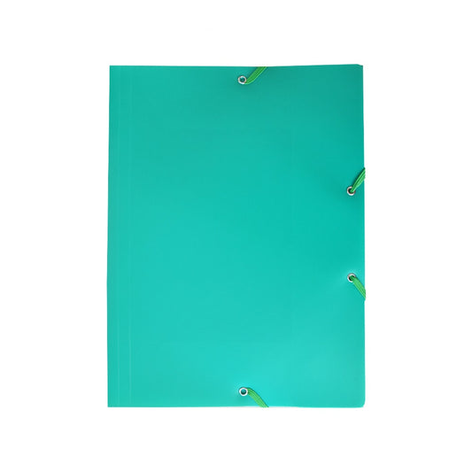Gumis mappa A4, műanyag Bluering® zöld kép