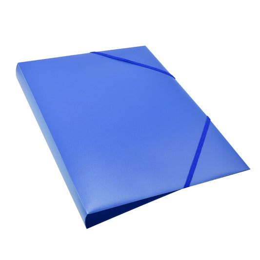 Gumis mappa A4, műanyag gerincvastagított 15mm, Bluering® kék kép