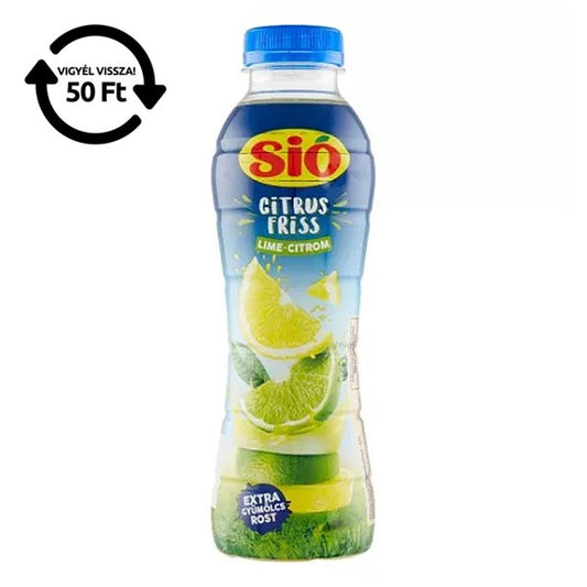 Gyümölcslé SIÓ CitrusFriss Lime Citrom 12% 0,4L DRS