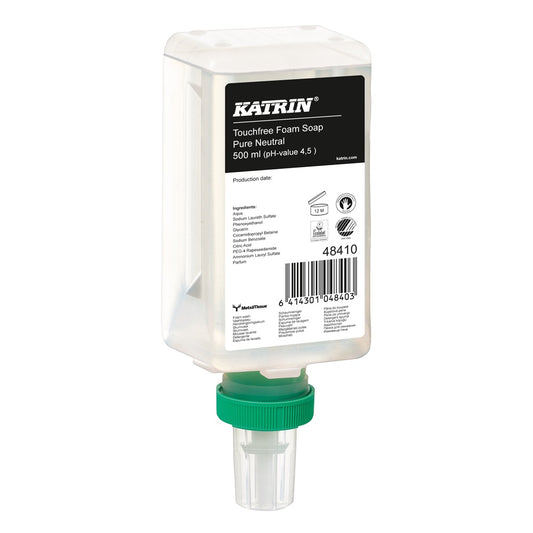 Habszappan 500 ml érintésmentes szenzoros adagolóba Pure Neutral illat Katrin Touchfree_48410 kép