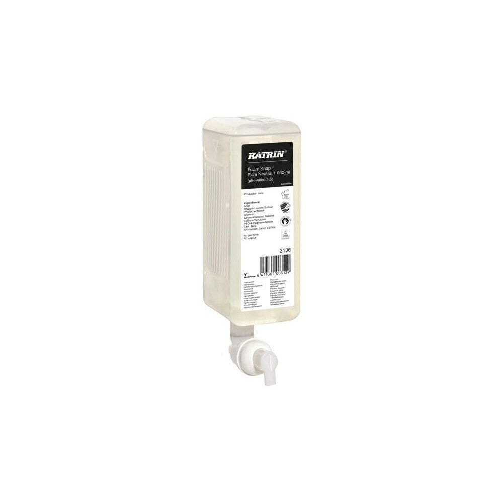 Habszappan patronos 1 liter PURE NEUTRAL Katrin_3136 kép