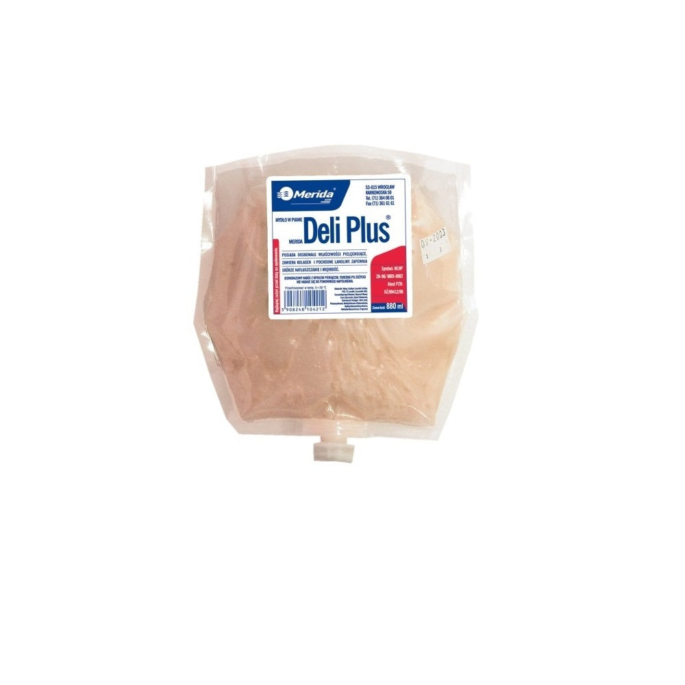 Habszappan utántöltő 880 ml Deli Plus Merida banán illattal kép