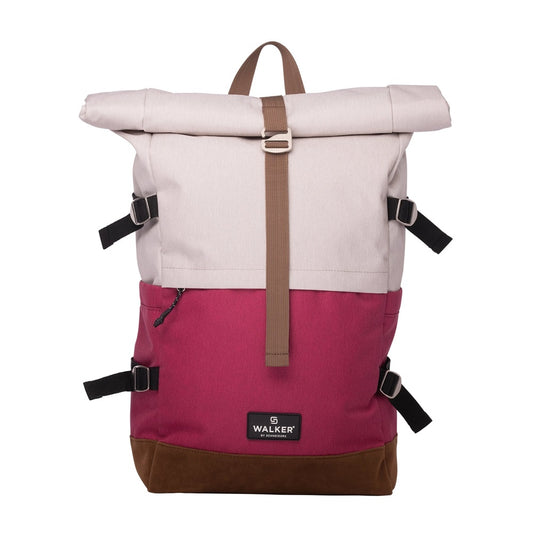 Hátizsák ergonomikus Popcorn & Fresh Pink Roll Top by Walker kép