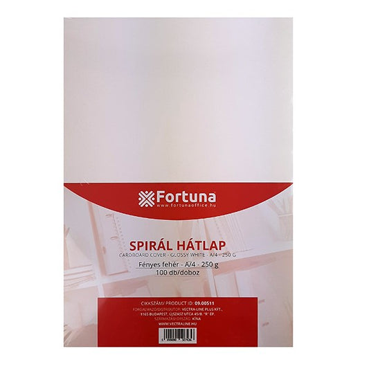 Hátlap FORTUNA A/4 230 g fényes fehér 100/dob
