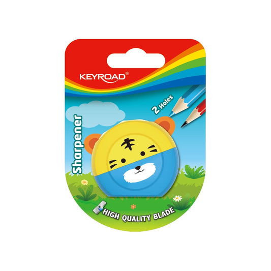 Hegyező, 2 lyukú, 1 db/bliszter, Keyroad Speedy Snail, vegyes színek kép