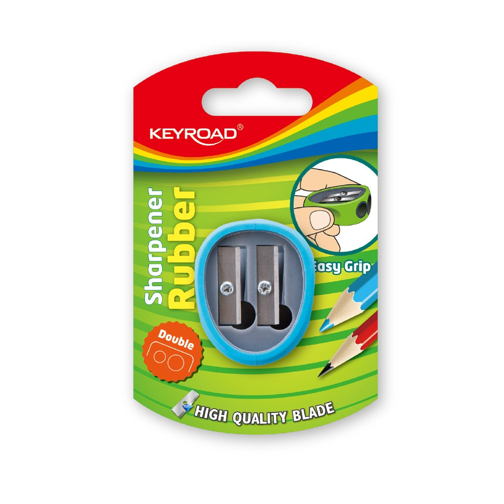 Hegyező 2 lyukú Keyroad Rubber vegyes színek kép