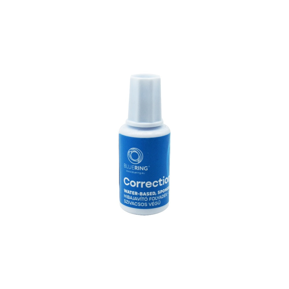 Hibajavító folyadék 20ml, vízbázisú szivacsos végű Bluering® kép