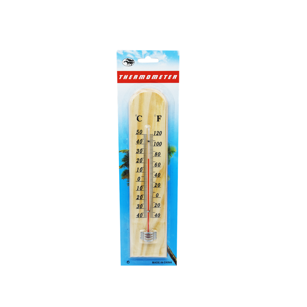 Hőmérő fa 26 cm kép
