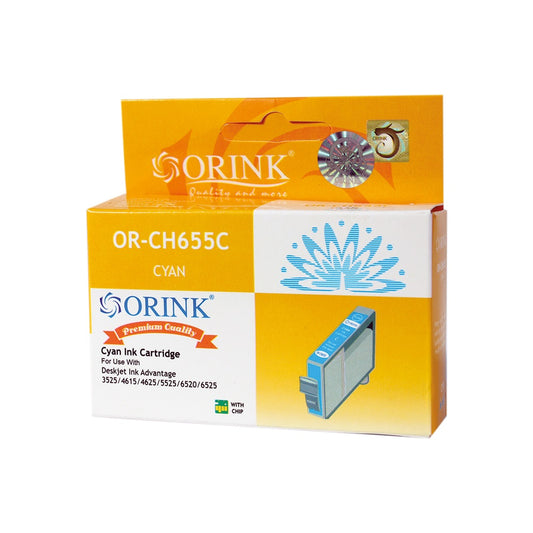 Utángyártott Hp 655/CZ110AE tintapatron cyan ORINK kép