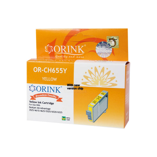 Utángyártott Hp 655/CZ112AE tintapatron yellow ORINK kép