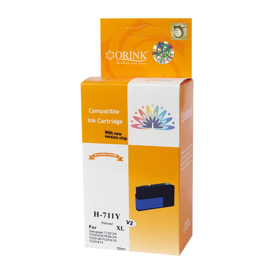 Utángyártott Hp 711XL/CZ132A tintapatron yellow ORINK kép