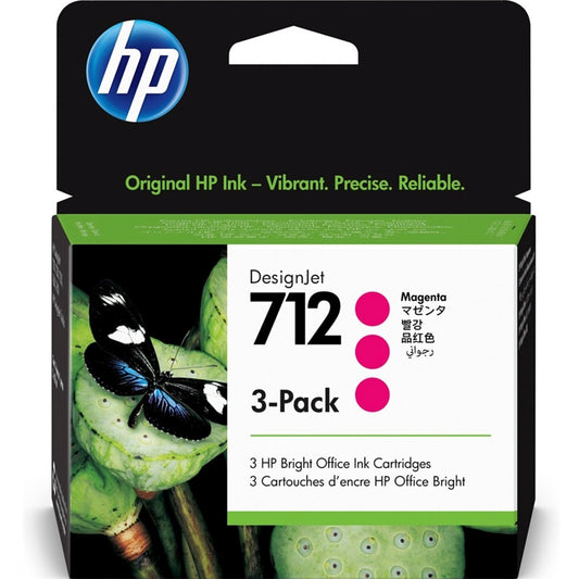 Hp 712/3ED78A tintapatron magenta 3db ORIGINAL kép