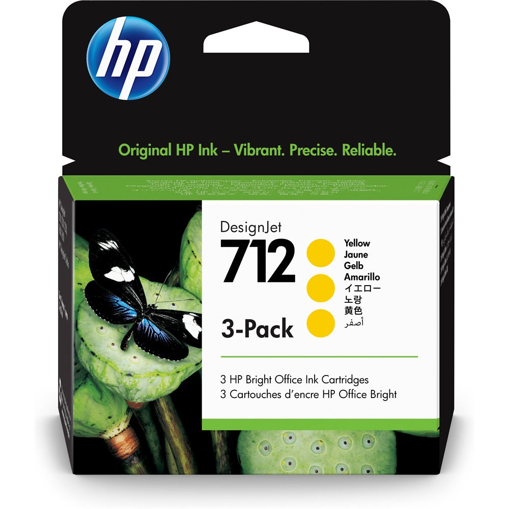 Hp 712/3ED79A tintapatron yellow 3db ORIGINAL kép