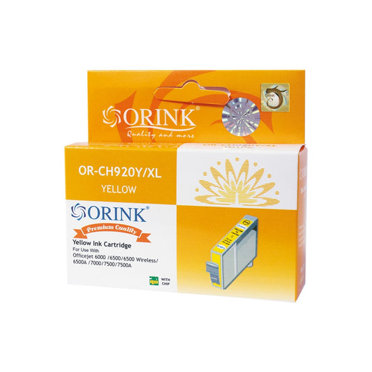 Utángyártott Hp 920XL/CD974A tintapatron yellow ORINK kép
