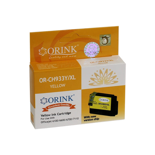 Utángyártott Hp 933XL/CN056AE tintapatron yellow ORINK kép