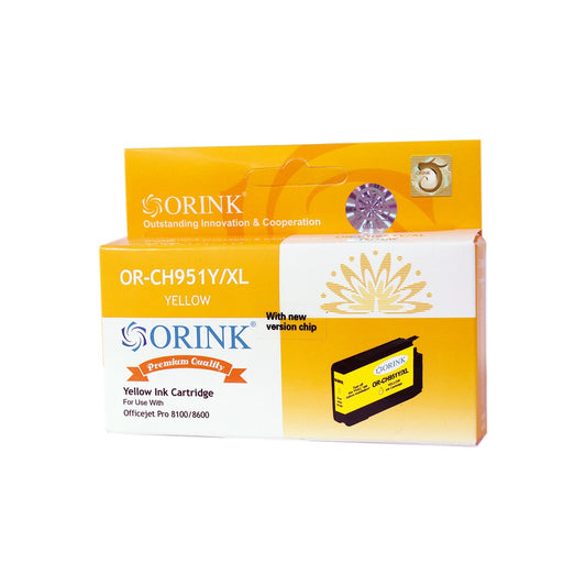 Utángyártott Hp 951XL/CN048AE tintapatron yellow ORINK kép
