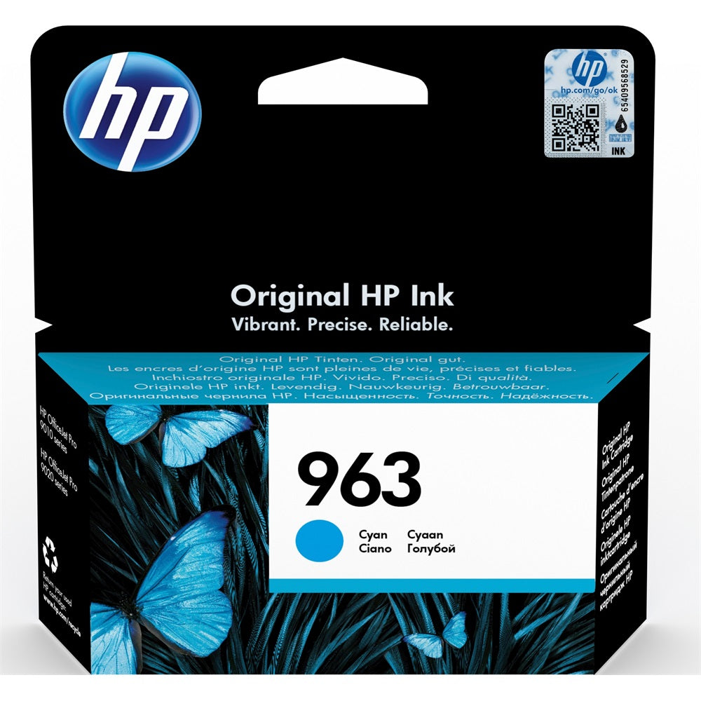 Hp 963/3JA23AE tintapatron cyan ORIGINAL kép