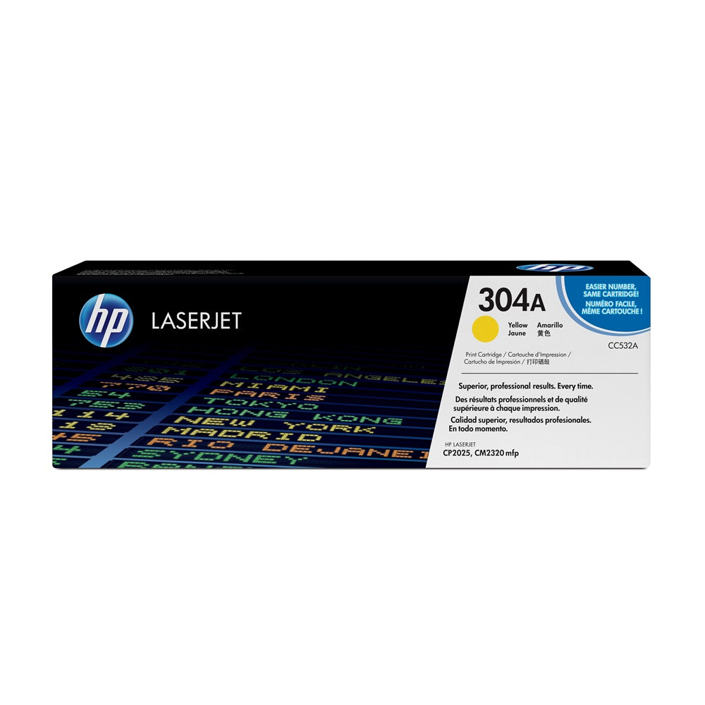 Hp CC532A toner yellow ORIGINAL (304A) kép