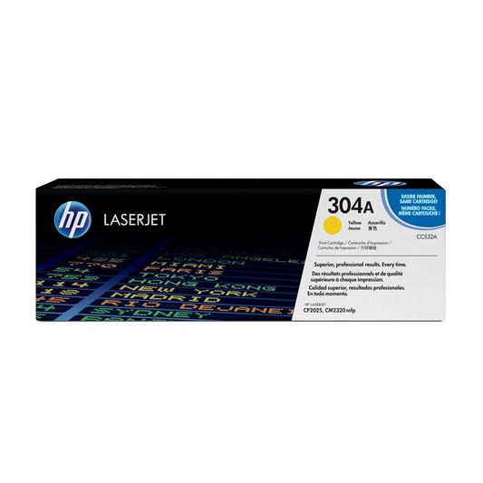 Hp CC532A toner yellow ORIGINAL (304A) kép