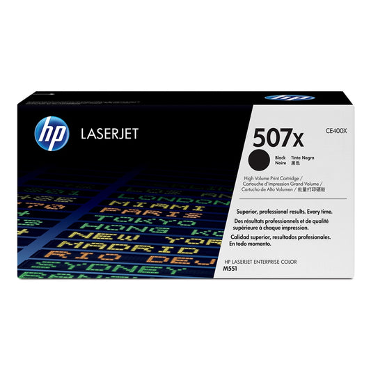 Hp CE400X toner black ORIGINAL (507X) kép