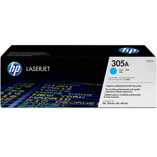 Hp CE411A toner cyan ORIGINAL (305A) kép