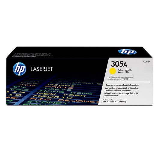 Hp CE412A toner yellow ORIGINAL (305A) kép