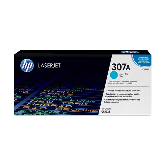 Hp CE741A toner cyan ORIGINAL (307A) kép
