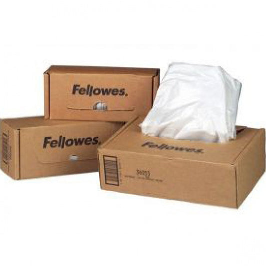 Hulladékgyűjtő zsákok iratmegsemmisítőhöz, 50-75 literes kapacitásig, Fellowes® 50 db/csomag, kép