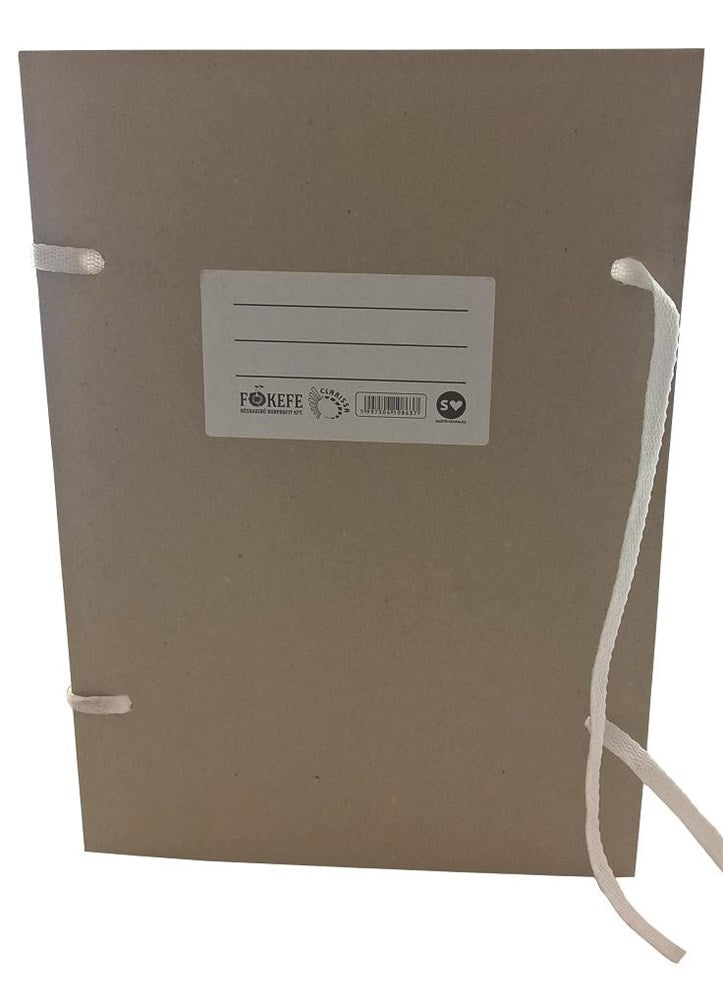 Irományfedél szalagos CLARISSA 650 g natúr 0,8 m szalaggal